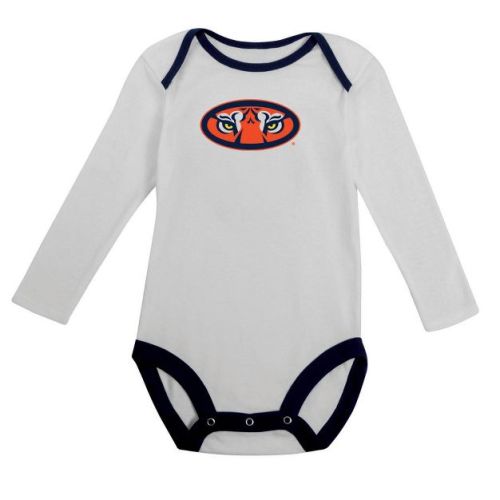NCAA Auburn Tigers Infant Boys' 2pk Long Sleeve Bodysuit