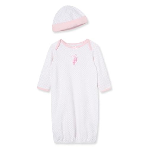 Little Me Baby Girls' 2-Piece Nightgown and Cap Set