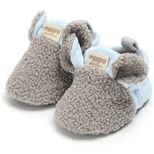 Baby Booties Infant Newborn Boys Girls Slippers Warm Crib Sock Shoes Indoor First Walkers Prewalker