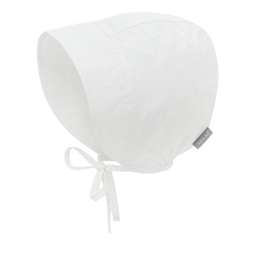 S Cotton Baby Bonnets | White Eyelet