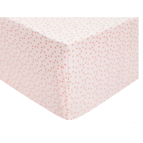 Copper Pearl Premium Crib Sheet - Color: Dottie (Pink)