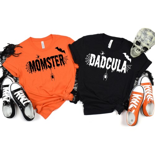Momster and Dadcula Matching Halloween Shirts, Couples Halloween Shirts, Momster Shirt, Dadcula Shirt, Mom Halloween Shirt,Dad Halloween Tee