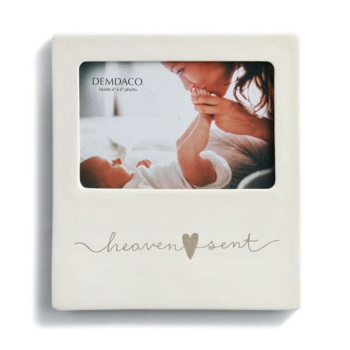 Heaven Sent Cream & Gray Baby Frame