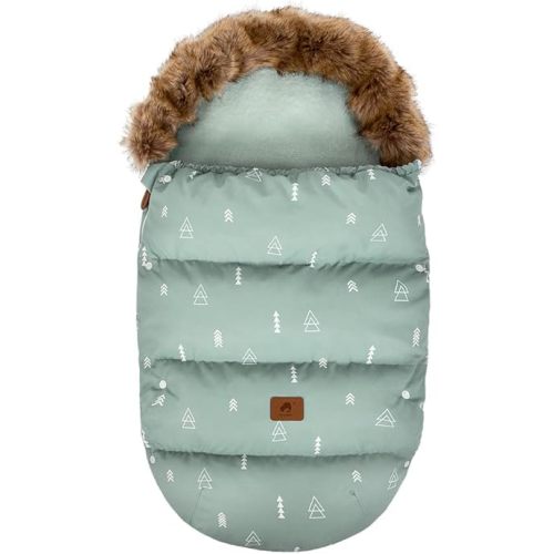 HOUSBAY Baby Stroller Bunting Bags Stroller Footmuff Universal Sleeping Bag Winter Outdoor Hooded Bunting Bag Windproof and Water-Resistant Suitable Below 5 ℃