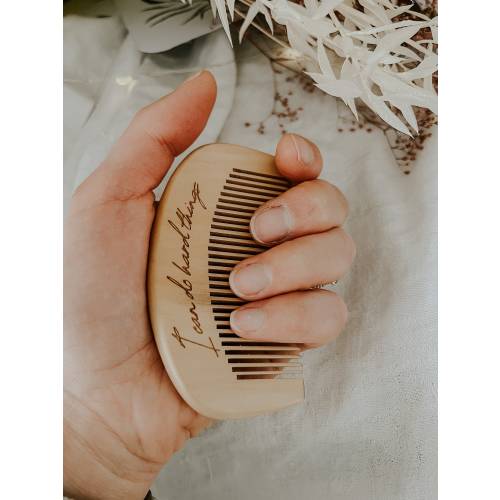 Engraved Labor Comb | Natural Pain Relief for Birth | “I Can Do Hard Things” Birth Affirmation | Doula Gift | Birth Prep Tool