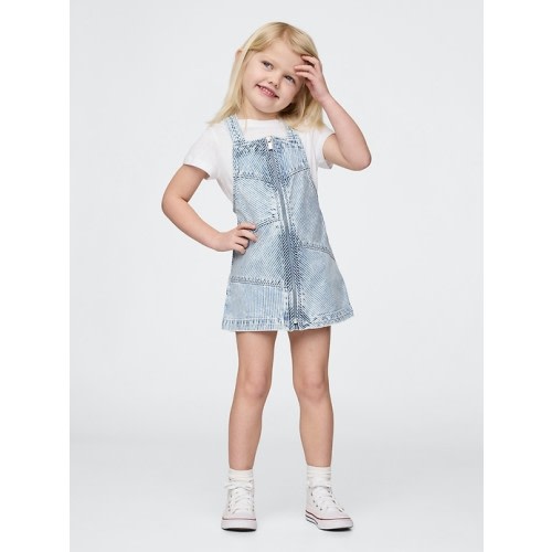 Baby & Toddler Patchwork Striped Denim Skirtall