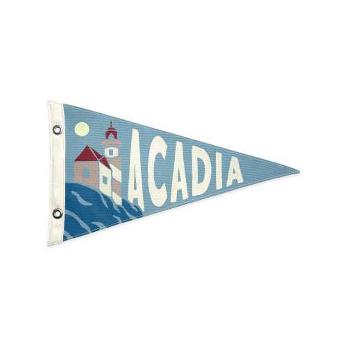 Acadia National Park Vintage-Inspired Canvas Pennant