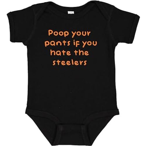 Bengals Fan Poop Your Pants if You Hate the Steelers Funny Bodysuit Outfit