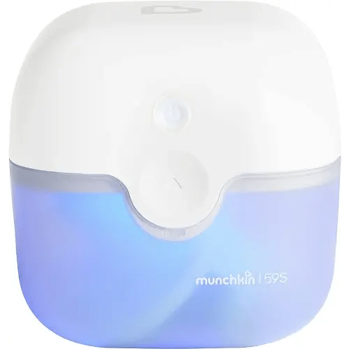 Munchkin® Portable UV Sterilizer Plus with Rechargeable Battery, Mini UV Light Sanitizer Eliminates 99.99% of Germs in 59 Seconds