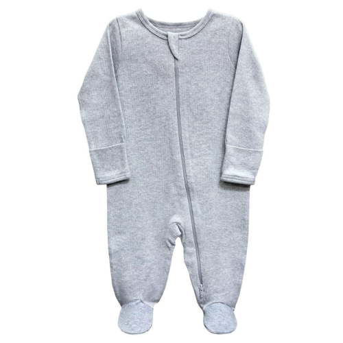 Wonder Nation Unisex Baby Zip Front Sleep N Play Pajamas, Preemie-6/9 Months