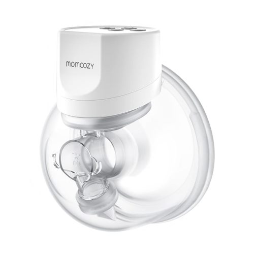 Momcozy Breast Pump S12 Pro Hands-Free, Wearable & Wireless Pump with Soft Double-Sealed Flange, 3 Modes & 9 Levels Double Electric Pump Portable, Smart Display, 24mm, 1 Pack, White