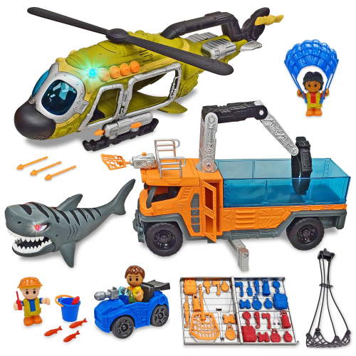 Kid Connection Shark Mission Play Set, 52 Pieces