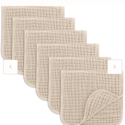 Muslin Burp Cloths in Sand – Comfy Cubs
