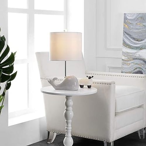 Safavieh Kids Lighting Collection Walter Whale Light Grey Ceramic 19-inch Bedroom Living Room Home Office Desk Nightstand Table Lamp (LED Bulb Included)