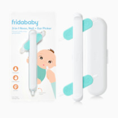 Frida Baby 3-in-1 Nose, Nail + Ear Picker by Frida Baby the Makers of NoseFrida the SnotSucker, Safely Clean Baby's Boogers, Ear Wax & More