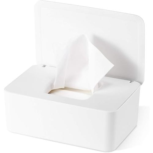 Diaper Wipes Dispenser Baby Wipes Case, Baby Wipe Holder Keeps Wipes Fresh, Perfect Look Wipe Container with Sealing Design