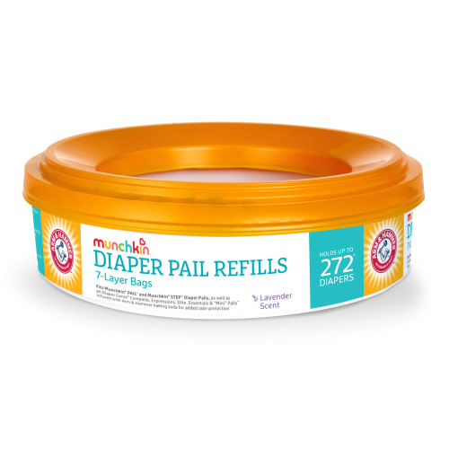 Munchkin Arm and Hammer Diaper Pail Refill Rings, 272 Count, 1 Pack