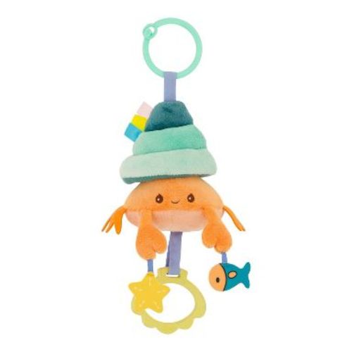 Infantino Pull & Shake Jittery Pal - Hermit Crab: Sensory Development Toy
