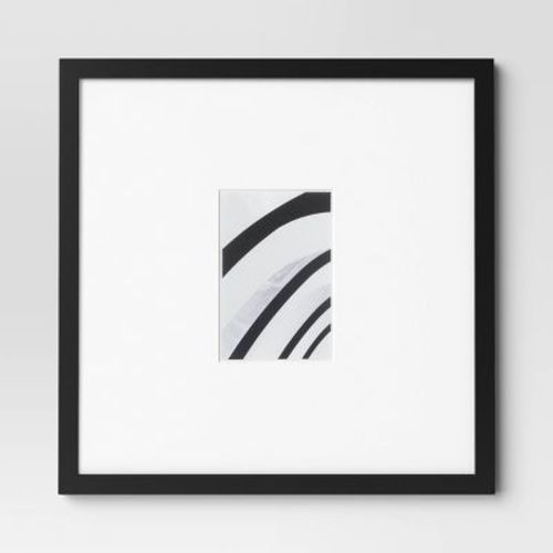 15"x15" to 4"x6" Square Wall Frame - Threshold™, Color: Black