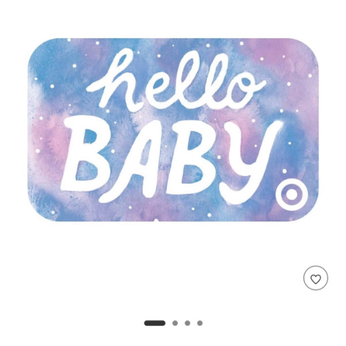 "target baby shower gift card"