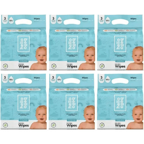 Hello Bello Baby Wipes 3-PK (180ct) (6 ct)