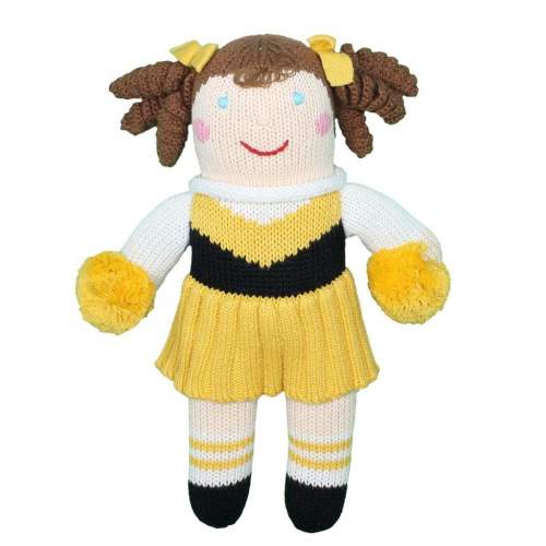 Cheerleader Knit Doll - Gold & Black