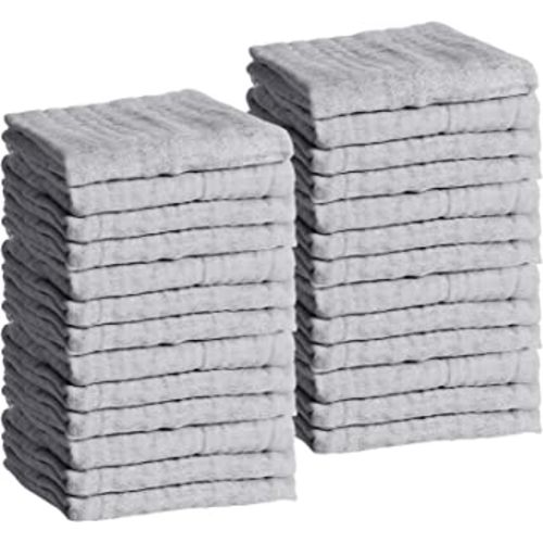 20 Packs Muslin Baby Burp Cloths Set Large 20 x 10 Inch Cotton 6 Layers Burp Cloths for Baby Girl Newborn Washcloths Infant Burp Wipes Soft and Absorbent Napkins for Boys and Girls (Gray)