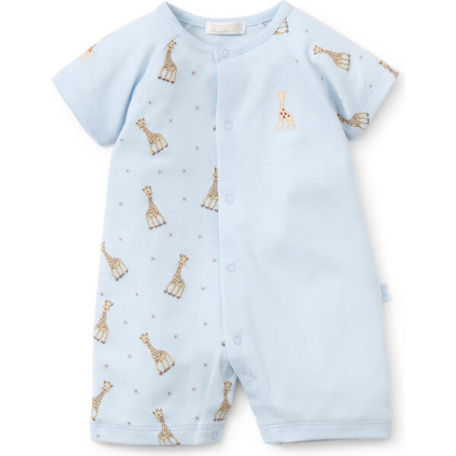Sophie La Girafe Short Playsuit, Blue - Kissy Kissy | Maisonette