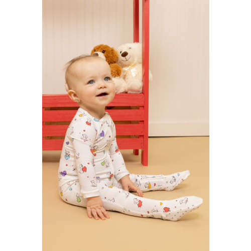 Zip Footie in Puppy Love