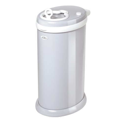 Ubbi Steel Diaper Pail, Gray