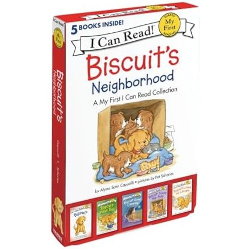 Biscuit's Neighborhood: A Box of 5 Stories for Beginning Readers and Dog Lovers (My First I Can Read)