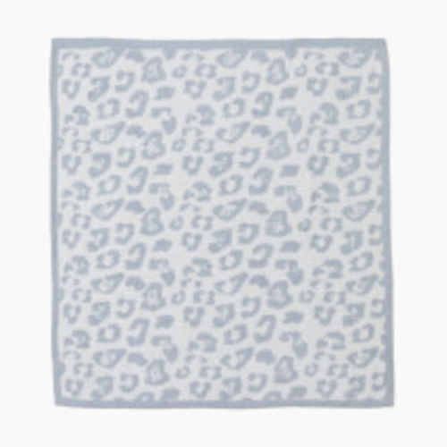 Barefoot Dreams CozyChic Barefoot In The Wild Baby Blanket - Ocean/Cream