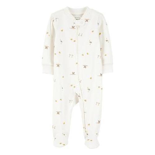 Baby Carter's Mini Bird Print 2-Way Zip Sleep & Play Pajamas