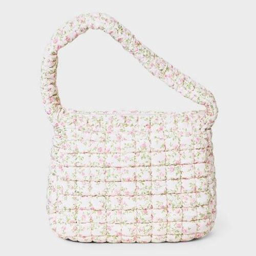 Floral Print Puffer Hobo Shoulder Bag - Wild Fable™ Pink : Target