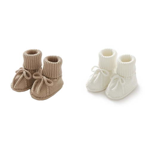 XIMIN Baby Booties Newborn First Walkers Cozy Shoes Sock Shoes Warm Hand Knit Soft Booties for Toddler Infant Boy Girl Cozy Shoes