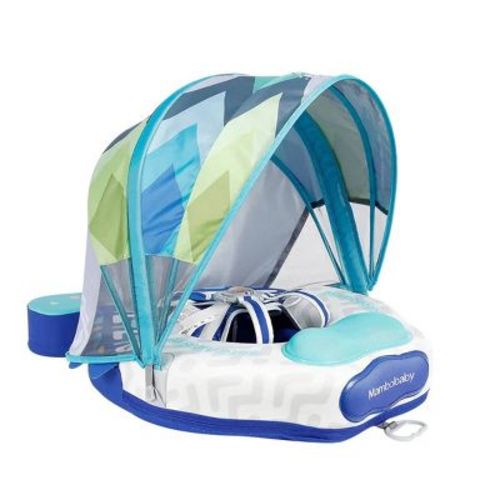 Mambobaby Innovative Explorer Baby Pool Float with Canopy-Teal Green