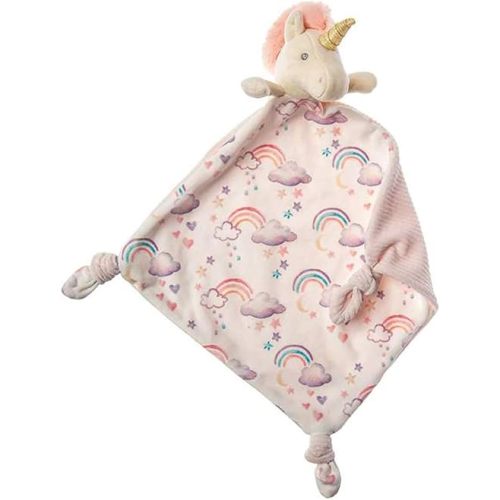 Mary Meyer Little Knottie Lovey Security Blanket, 10 x 10-Inches, Unicorn