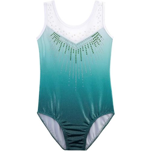 Leotards for Girls Gymnastics Toddler Dance Clothing Ballet Tutu Sparkles Black Blue Purple Colorful Ribbons