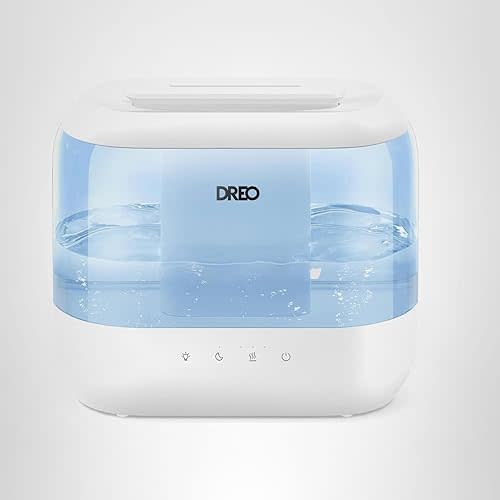 Dreo Humidifiers for Bedroom, Top Fill 4L Supersized Cool Mist Humidifier with Oil Diffuser and Nightlight, 36H Runtime, Quiet Ultrasonic Humidifiers for Home, Large Room, Baby Nursery and Plants