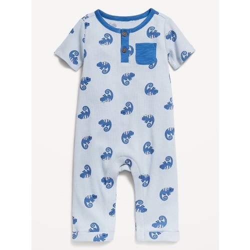 Unisex Waffle-Knit Henley Bodysuit for Baby | Old Navy
