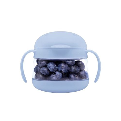 Ubbi Tweat No Spill Snack Container for Kids, BPA-Free Tritan, Toddler Snack Container, Cloudy Blue - Cloudy Blue Tweat