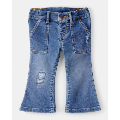Baby Girl Denim Bootcut Jeans - Blue - OshKosh | Carter's