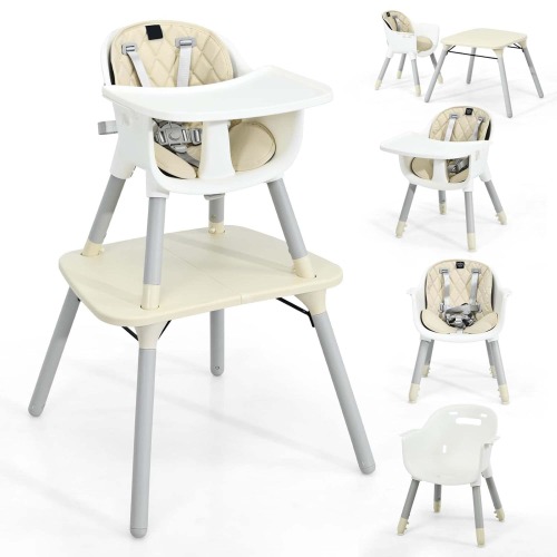5 in 1 Convertible Highchair Booster Seat Infant Feeding Chair
