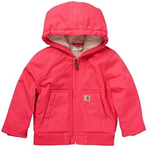 Carhartt Kid's CP9566 Canvas Insulated Hooded Active Jac - Girls