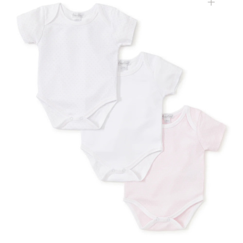Kissy Kissy Dots Pink 3 Pack Bodysuit Set