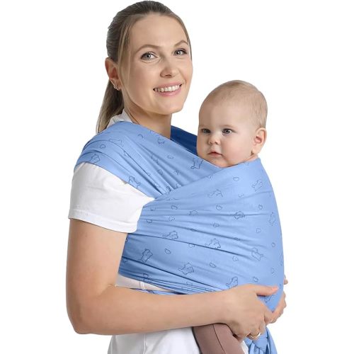 Cute Kitten Pattern - Baby Wrap - Soft and Comfortable Baby Wearing Wrap Hands Free Design Infant Sling Carrier for Newborn to Toddler 7-35 lbs