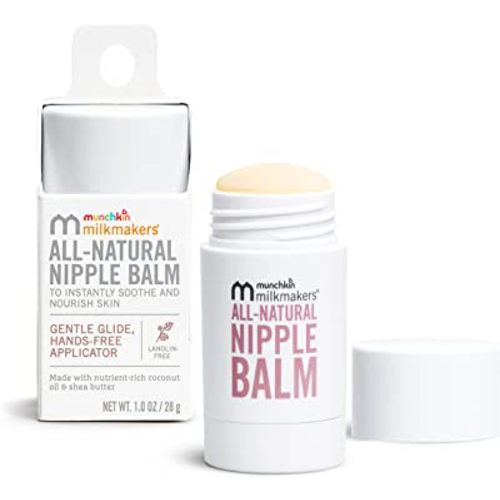 Munchkin® Milkmakers® Twist-Stick Nipple Balm, All-Natural, Lanolin-Free and Soothing for Breastfeeding Moms