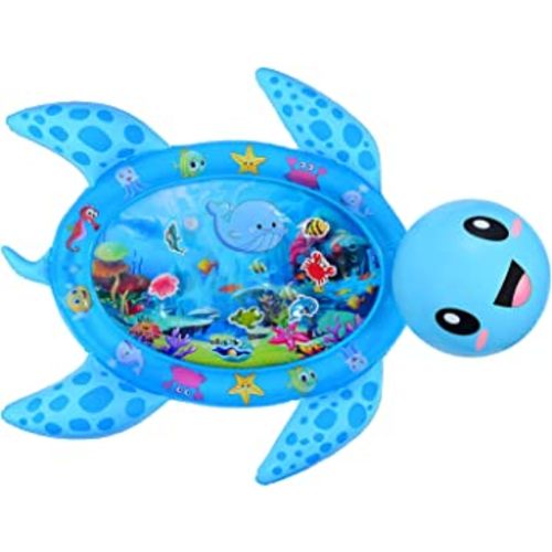 MAGIFIRE Tummy Time Water Mat for Infants 3-12 Months Old, Sea Turtle Measures 36 Inches x 46 Inches, Water Mat for Babies, BPA-Free, Tummy Time Toys