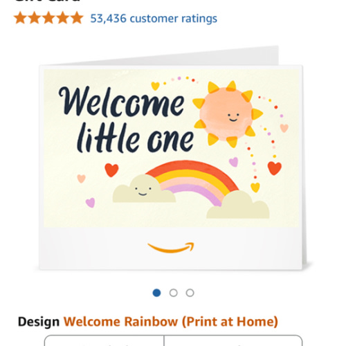 Amazon.com: Amazon Gift Card - Print - Welcome Rainbow (Print at Home): Gift Cards