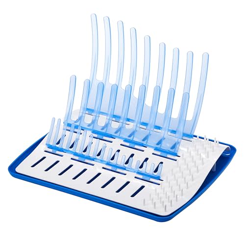 Dr. Brown's Folding Baby Bottle Drying Rack for Easy Storage, Dry Nipples, Pacifiers and Other Baby Essentials, BPA-free